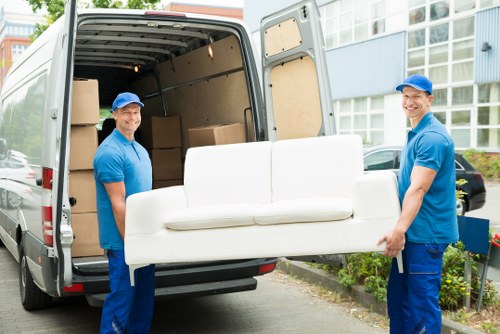 Movers handling house removals in Blackwall