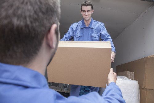 Professional movers handling a compact relocation in Blackwall