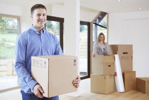 Commercial furniture storage service in Blackwall for desks and office chairs
